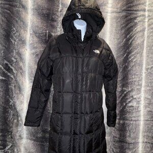 The North Face Metropolis Black Puffer Coat with Hood